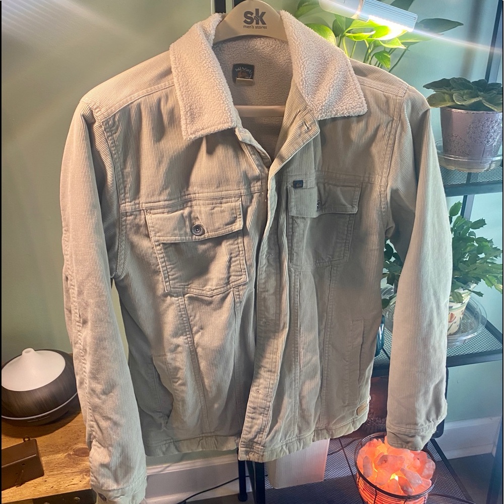 Corduroy jacket EUC with fleece inside
